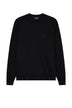 Emporio Armani felpa uomo logo flock all over