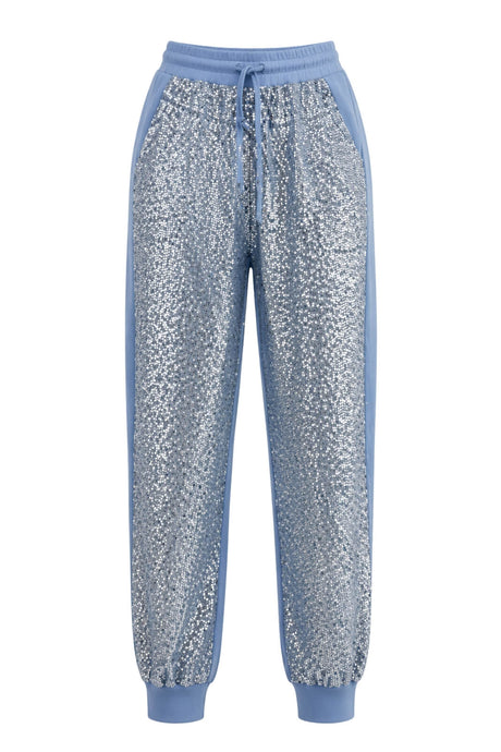 Pantaloni da donna Emporio Armani jogger con paillettes
