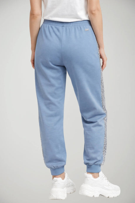 Pantaloni da donna Emporio Armani jogger con paillettes