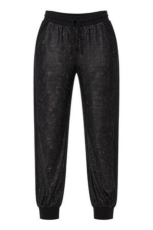 Pantaloni da donna Emporio Armani jogger con paillettes