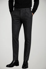 Emporio Armani Pantaloni Uomo in lana / Dark Grey