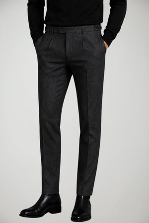 Emporio Armani Pantaloni Uomo in lana / Dark Grey