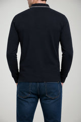 Emporio Armani Polo Uomo in piquet maniche lunghe