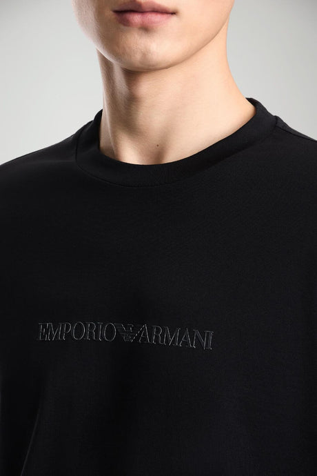 Emporio Armani T-shirt Uomo in cotone / Nero