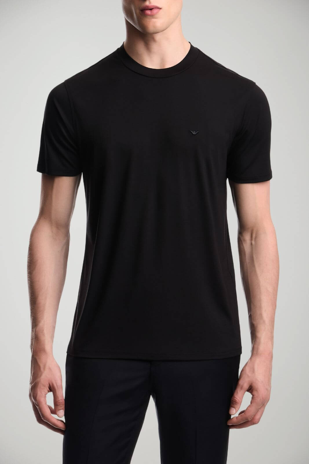 Emporio Armani T-shirt Uomo con logo / Nero