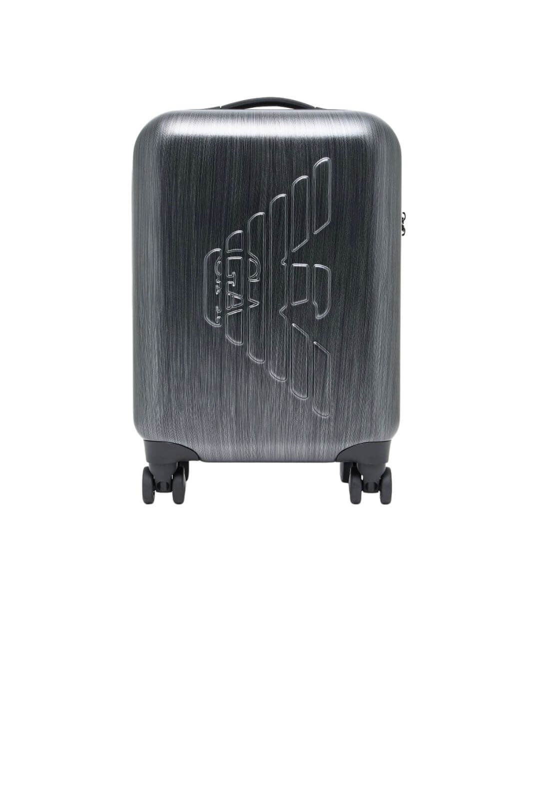 Emporio Armani Trolley da cabina con maxi logo in rilievo