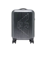Emporio Armani Trolley da cabina con maxi logo in rilievo