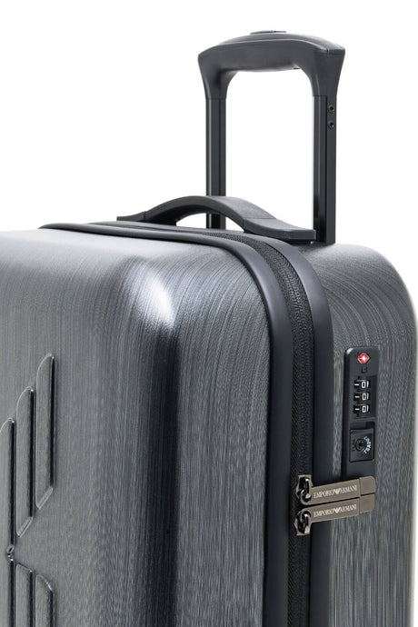 Emporio Armani Trolley da cabina con maxi logo in rilievo