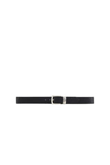 Emporio Armani Cintura Uomo Fibbia Nero fronte