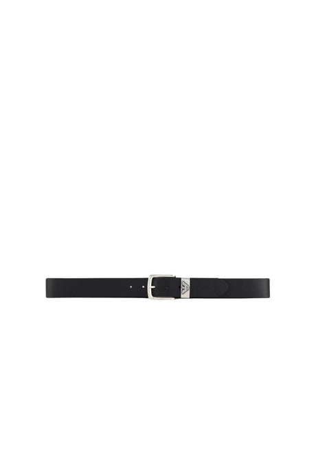 Emporio Armani Cintura Uomo Fibbia Nero fronte