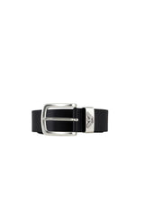 Emporio Armani Cintura Uomo Fibbia Nero Fronte