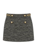 Ermanno Firenze Mini Gonna Spigata con Lurex