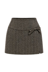 Ermanno Firenze Mini Gonna Spigata con Strass