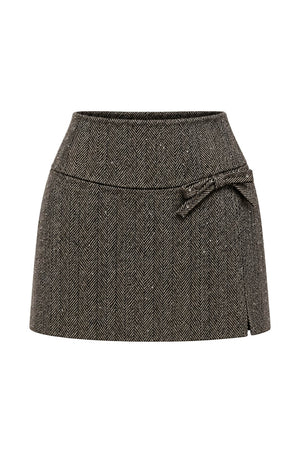 Ermanno Firenze Mini Gonna Spigata con Strass