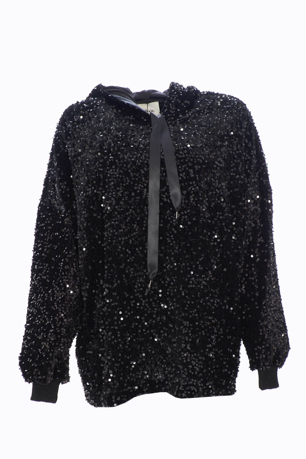 Black sequin fashion hoodie