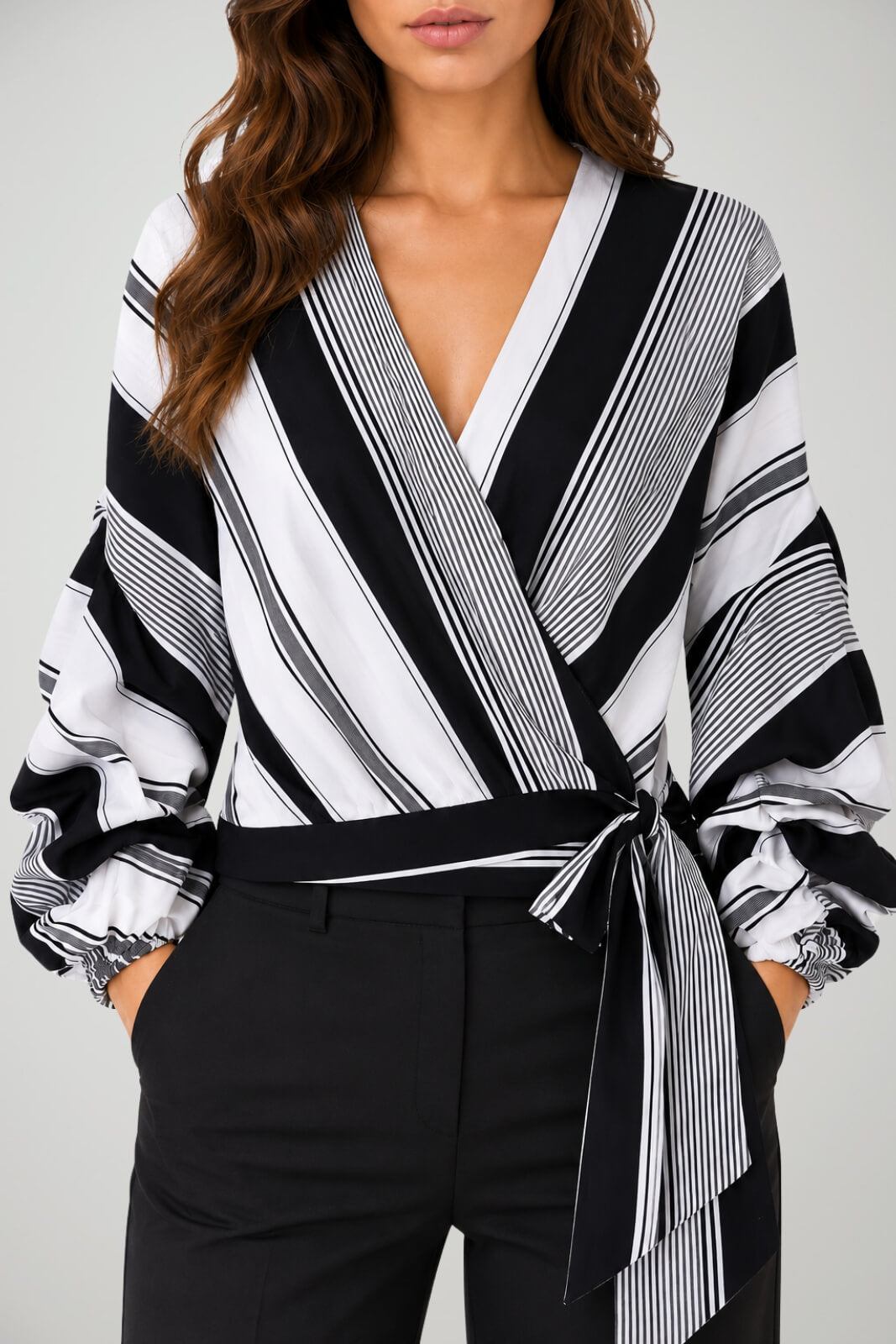 Fabrizia Dea Blusa Donna Fantasie Rigate