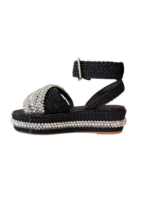 Sandali da donna Fiorina in rafia con strass