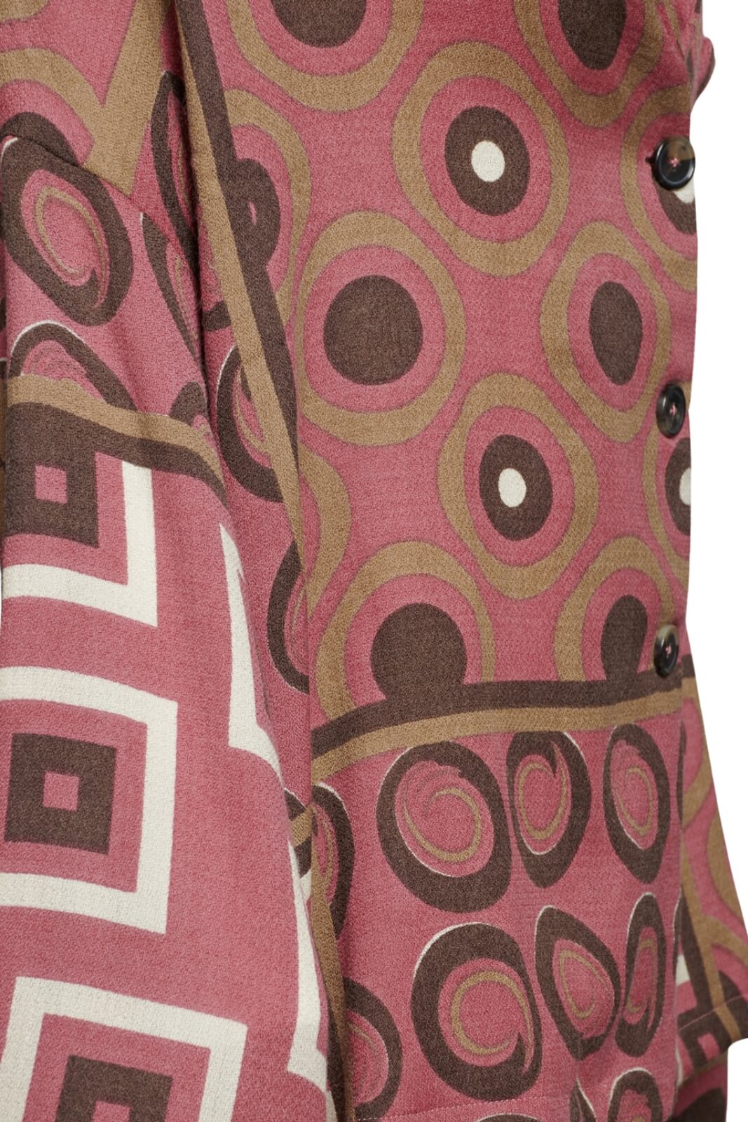 Giacca donna in lana stampata dettaglio