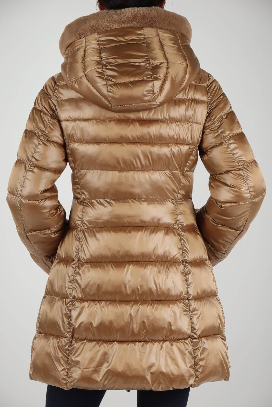 Piumino Freedomday lungo da donna con cappuccio Yvette retro