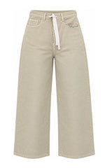 Front Street Pantaloni Donna Cinque Tasche Baggy Embroidere