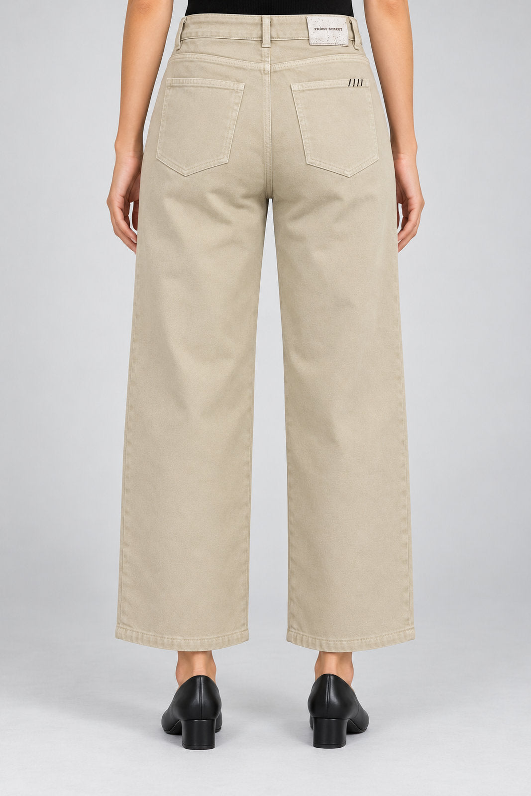 Front Street Pantaloni Donna Cinque Tasche Baggy Embroidere