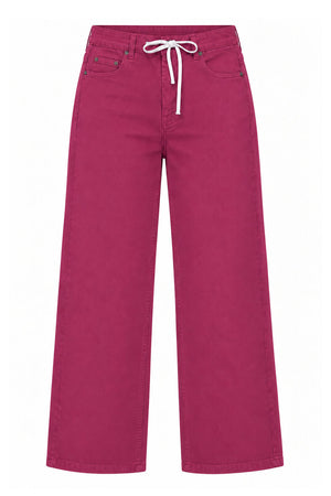 Front Street Pantaloni Donna Cinque Tasche Wide Leg