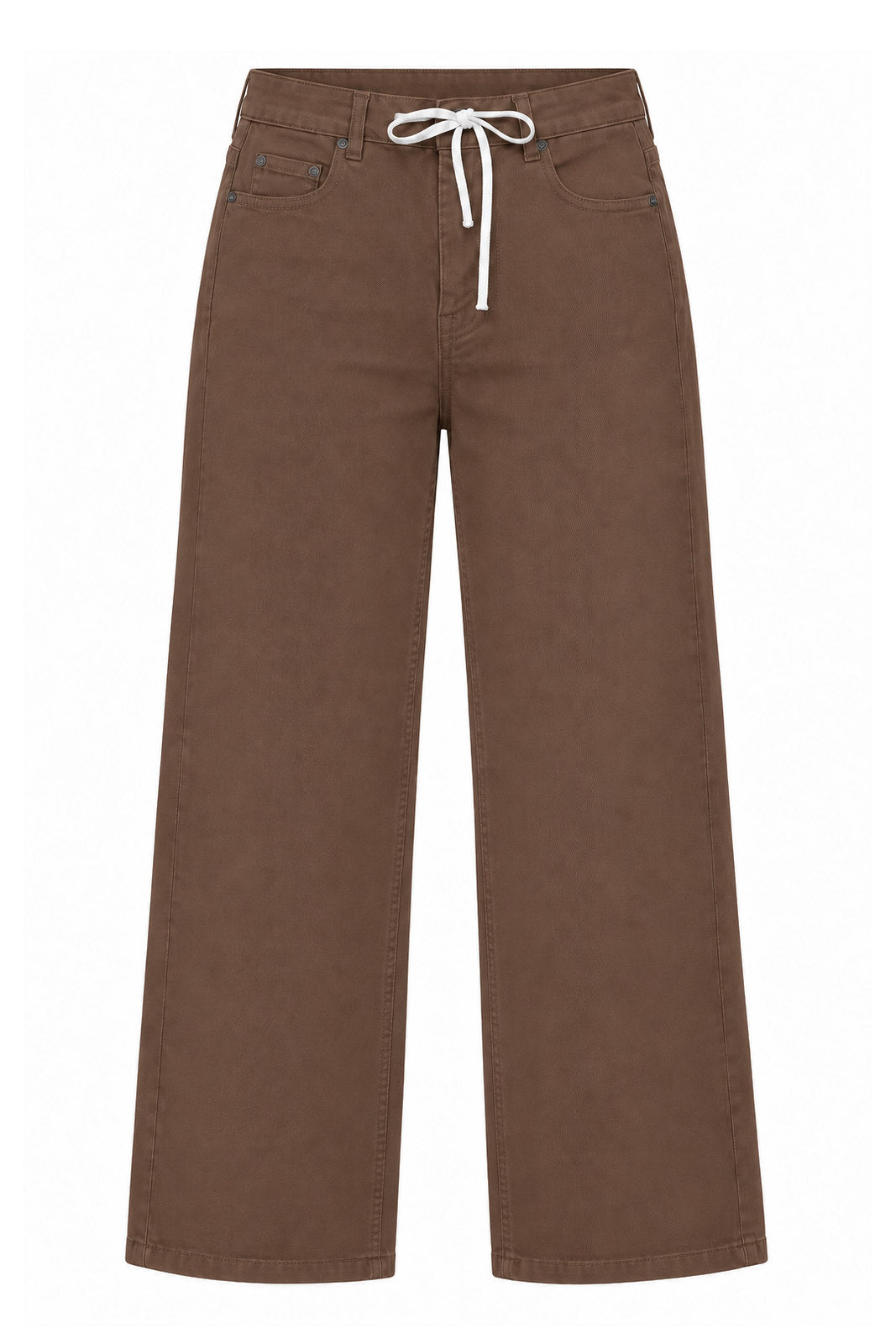 Front Street Pantaloni Donna Cinque Tasche Wide Leg