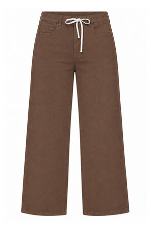 Front Street Pantaloni Donna Cinque Tasche Wide Leg
