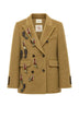 Front Street Cappotto Donna doppiopetto con spille rimovibili