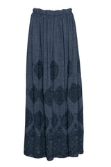 Please Long Skirt with Embroidered Inserts