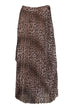 Dixie Long Pleated Animal Print Skirt