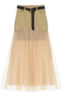 Dixie Long Skirt with Tulle Insert