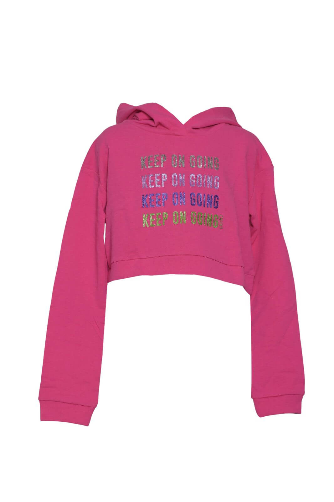 Sudadera corta con estampado de purpurina para niña Liu Jo