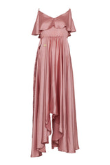 Gaelle Women's Midi Dress with Asymmetrical Hem