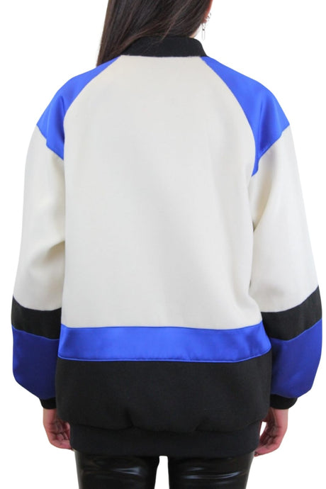 Gaelle Cazadora bomber oversize de mujer con detalles de raso