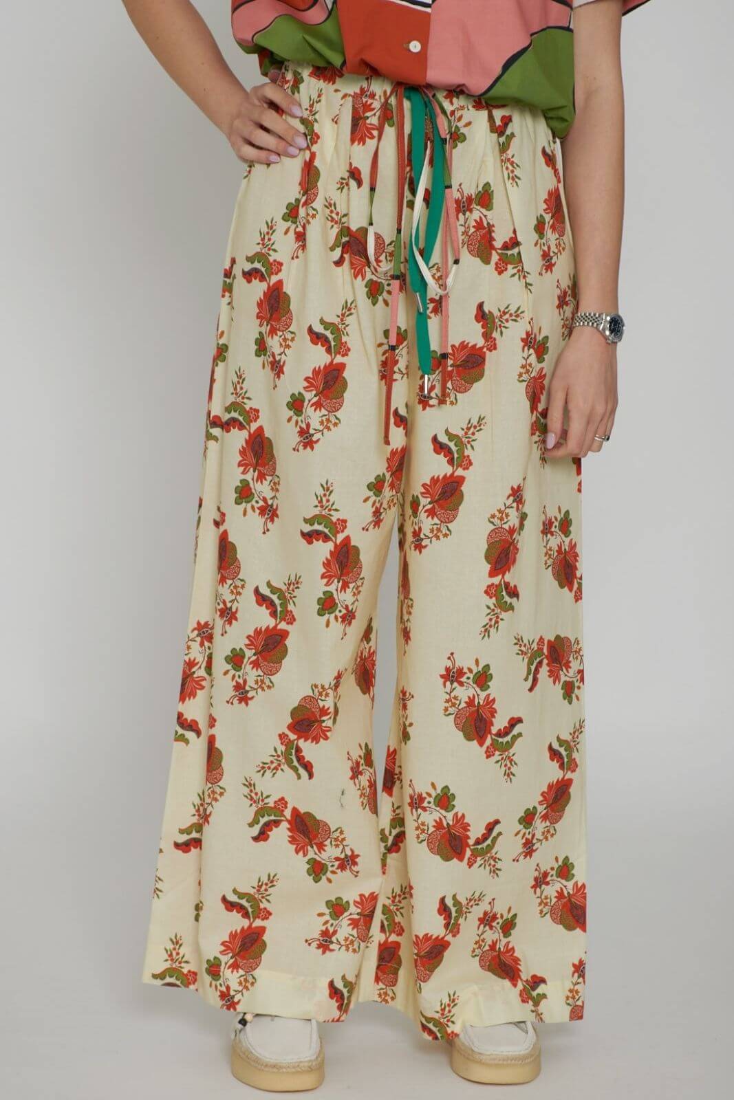 Pantalones con estampado floral para mujer Cristina Beautiful Life