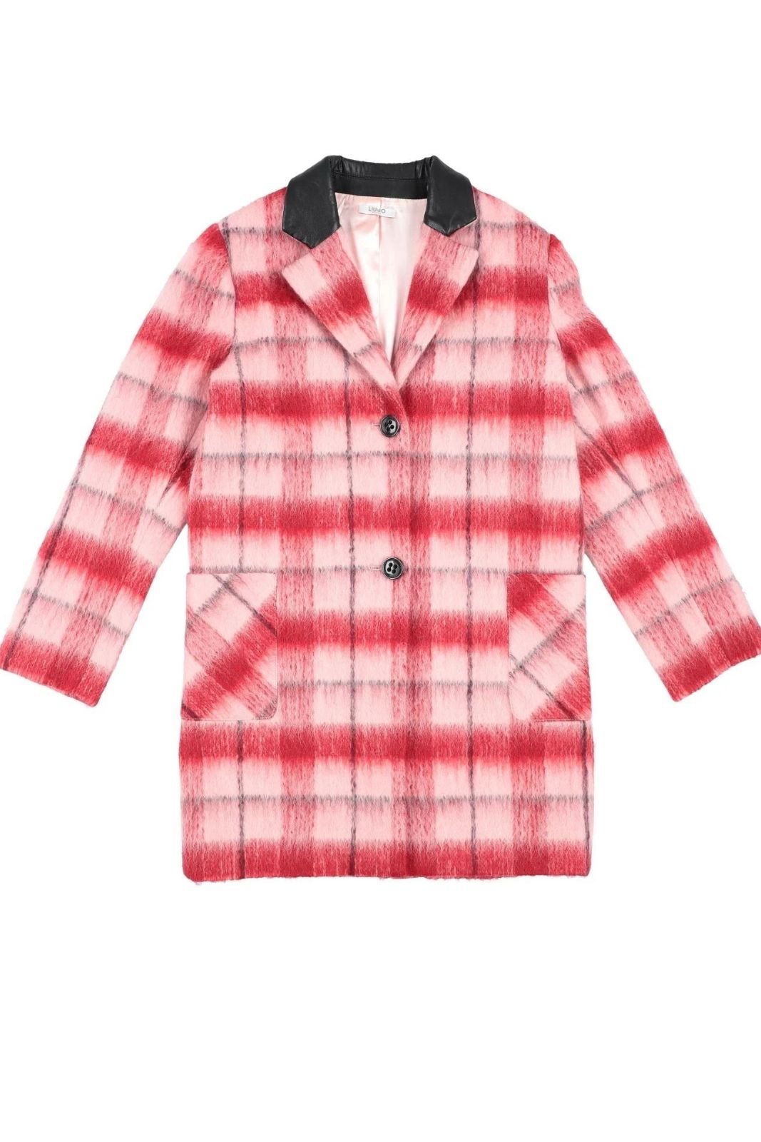 Liu Jo Kids Tartan Pattern Coat for Girls