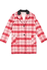 Liu Jo Kids Tartan Pattern Coat for Girls