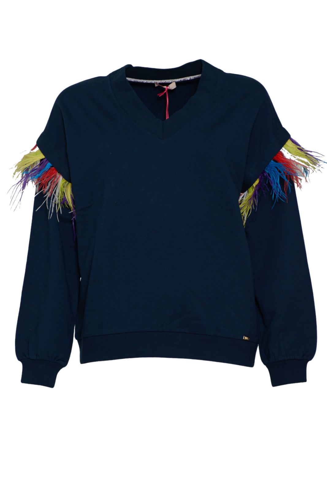 Liu Jo Oversized Girl's Sweatshirt with Feathers