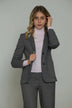 19.70 Giacca Donna con righe ad effetto gabardina