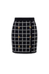 Elisabetta Franchi gonna donna  in maglia jaquard con bottoni