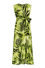 Gaelle Abito Donna smanicato stampa zebrata