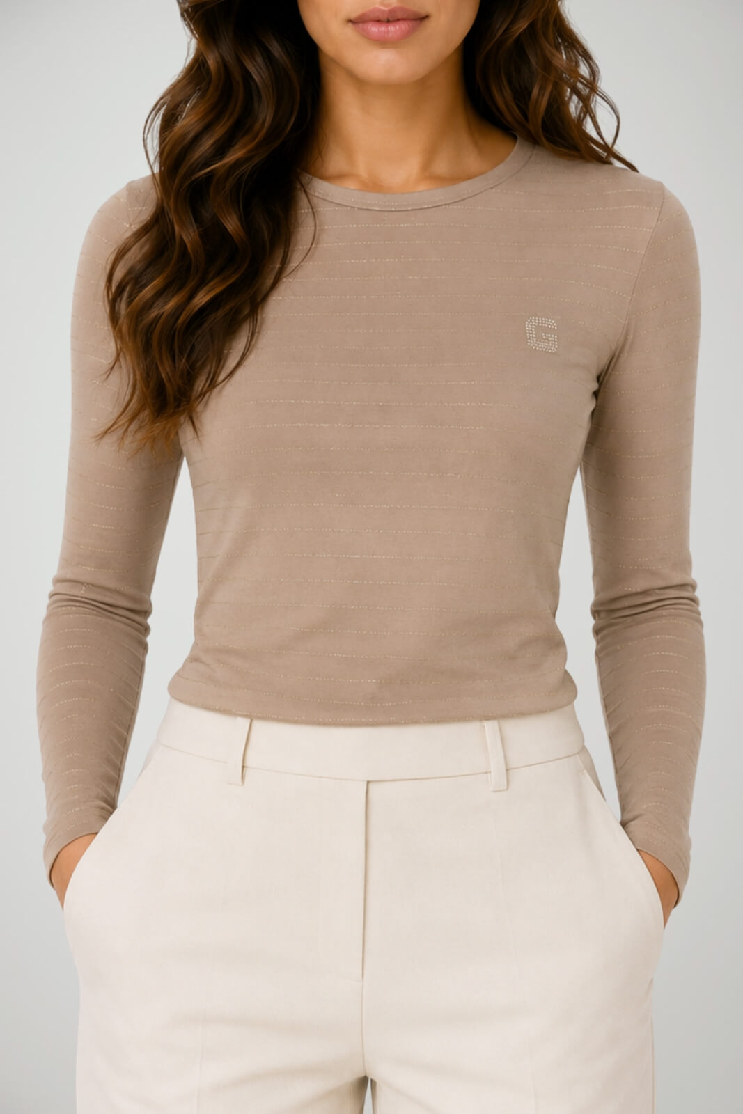 Gaëlle T-shirt Donna Maniche Lunghe