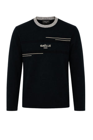 Maglia da uomo Gaelle a girocollo maniche lunghe con logo