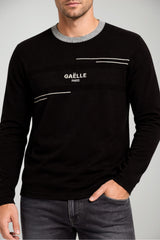 Maglia da uomo Gaelle a girocollo maniche lunghe con logo