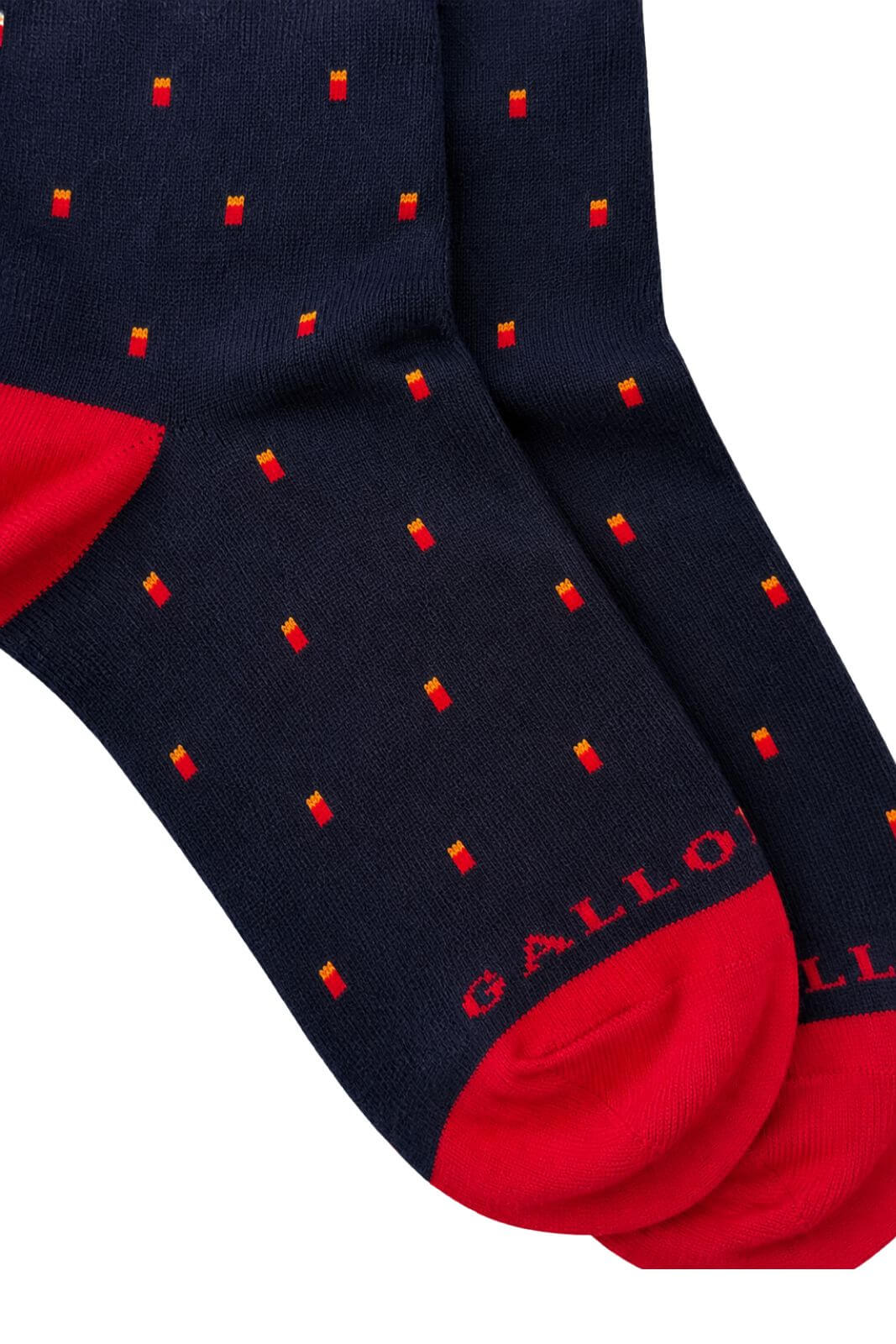Gallo Calza Uomo Fantasia Quadratini Degradé / Navy