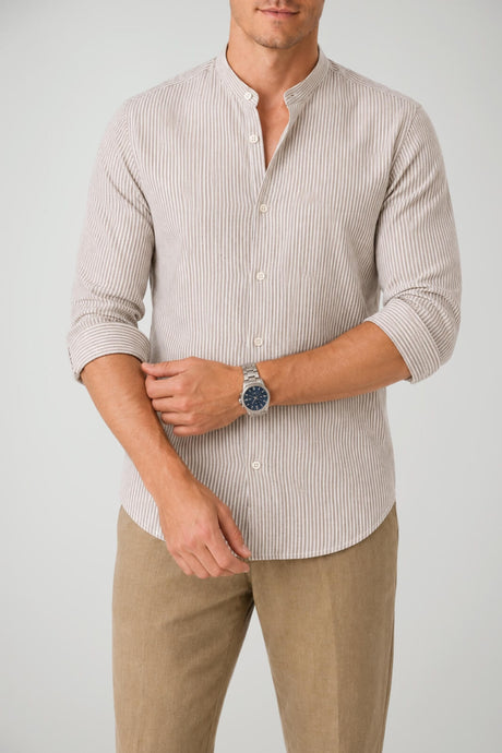 Gas Camicia Uomo in fantasia rigata
