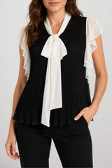 Gil Santucci Blusa Donna Plissé con Rouge