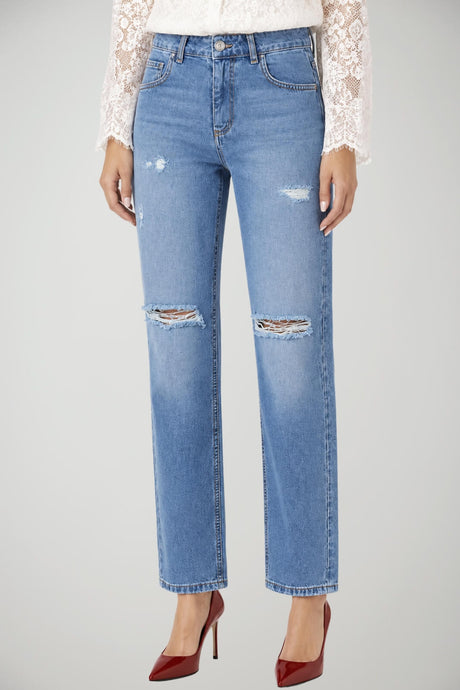 God Save Denim Jeans Donna Cinque Tasche Slim Fit