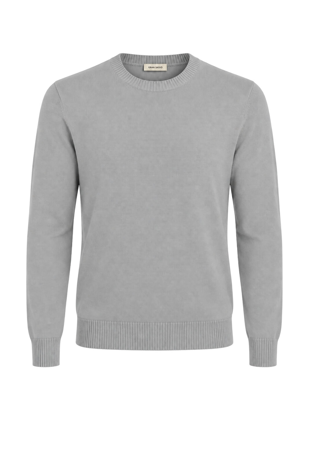 Gran Sasso Maglia Uomo Collo a Coste Inglesi in Misto Lana